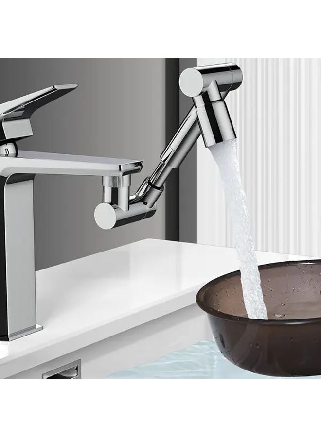 صنبور تلسكوبي مع مرش قابل للتعديل، وضعي رذاذ مزدوج قابل للتعديل، هيكل معدني مقاوم للصدأ - Image 3