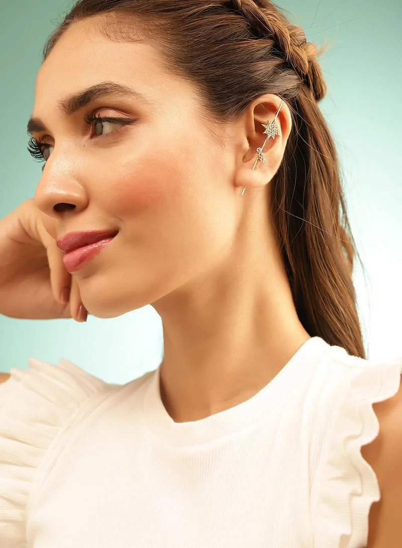 Priyaasi Contemporary Ear Cuff Earrings