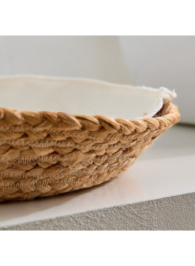 Home Box Bella Wide Jute Basket with Canvas Lining - 33x8 cm - Image 4