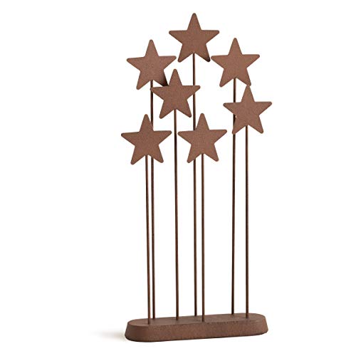 Willow Tree Metal Star Backdrop, Designed for Classic Nativity Collection, Stand Rustic Metal Stars Behind Holy Family or Next to Creche, Hand-Painted Accessory - Image 1