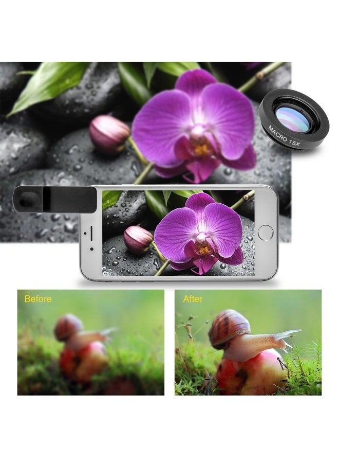Godefa Cell Phone Camera Lens with Tripod+ Shutter Remote,6 in 1 18x Telephoto Zoom Lens/Wide Angle/Macro/Fisheye/Kaleidoscope/CPL, Clip-On lense Compatible for iPhone X 8 7 6s Plus, Samsung and More - Image 5