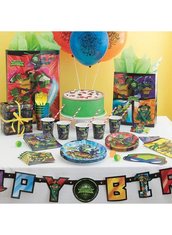 Unique Round Dessert Paper Plates 7" ; Teenage Mutant Ninja Turtles ; 8 Pcs - Image 3