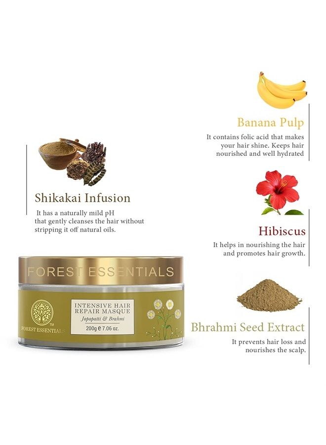 Forest Essentials قناع إصلاح الشعر المكثف، جاباباتي وبراهمي، 200غ - Image 2