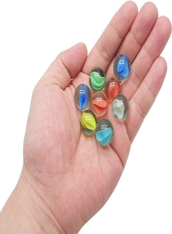 TACKYTRAP Multicolor Glass Marbles Set 50 pcs for Kids Adults Aquarium Decor and Crafts - Image 5