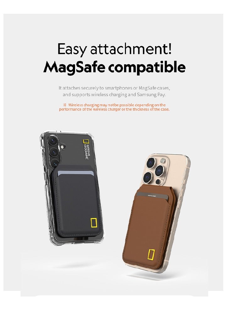 NATIONAL GEOGRAPHIC حامل بطاقة ماغسيف من ناشيونال جيوغرافيك (PU) - أسود - Image 5