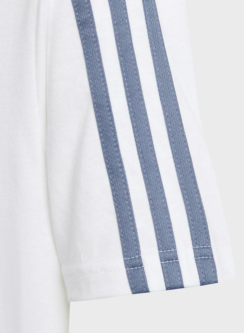 Adidas Kids 3 Stripes T-Shirt