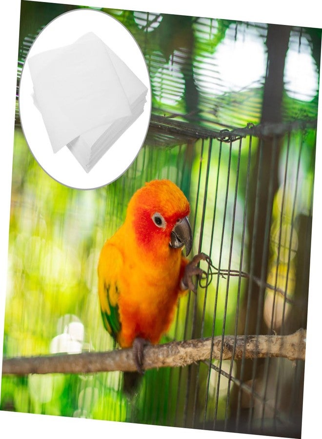 balacoo 300pcs Bird Cage Liner Absorbent Urine Cushions for Parrot Cages and Breathable Mats Replacement for Pet Bird Accessories for Easy Use - Image 4