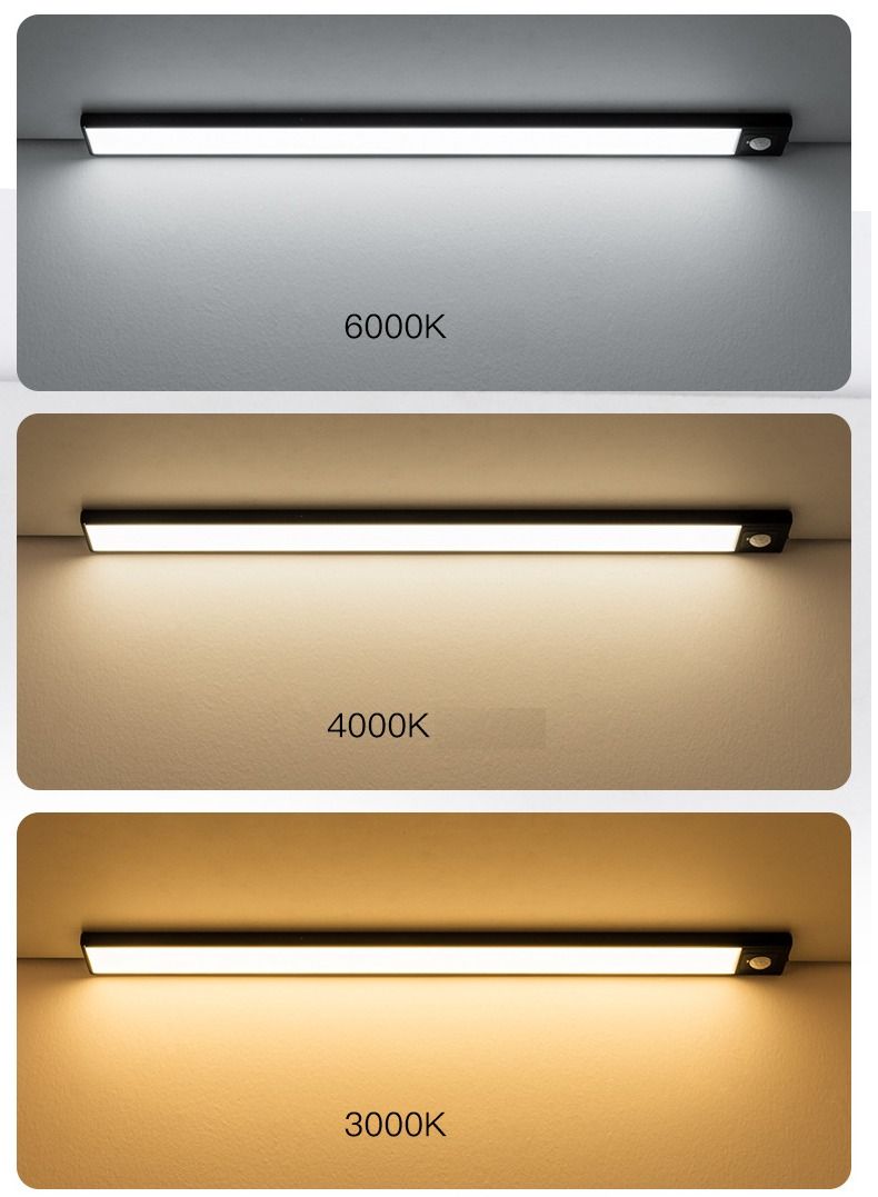 HOMESTAR Three Color Dimming LED Rechargeable Wireless Wiring Free Body Sensor Light  - Image 1
