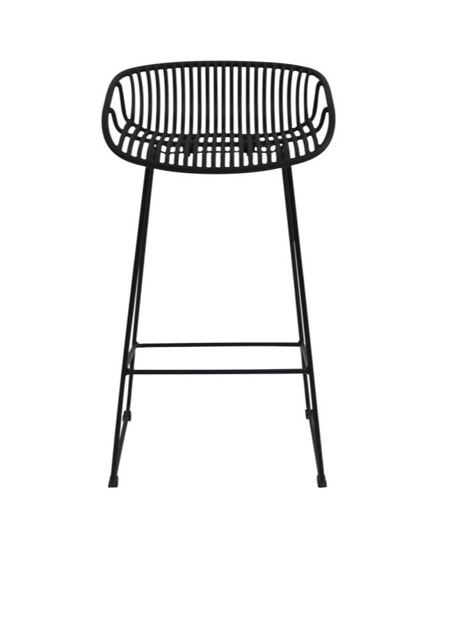 Black Metal Bar Stools Chair - Image 1