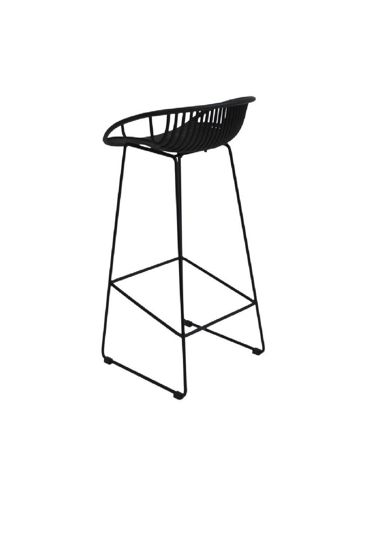 Black Metal Bar Stools Chair - Image 3