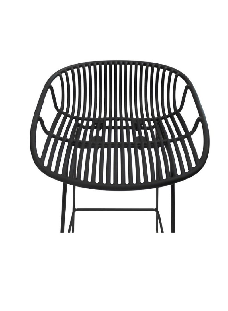 Black Metal Bar Stools Chair - Image 4