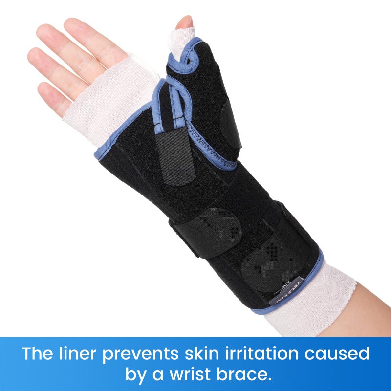 Velpeau Hand Socks for Splint (Pack of 10), Breathable, Thin Stockinette Tubing for Arm, Wrist Brace with Thumb Spica Liner, Cotton Gauze Sleeve, Under Cast Wrap, Arm Cover for Men and Women (White, Light Version, M) - Image 3