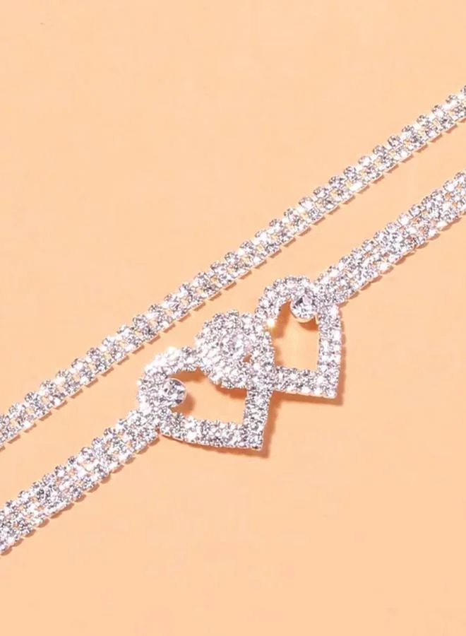 ستايلي Embellished Heart Design Anklet