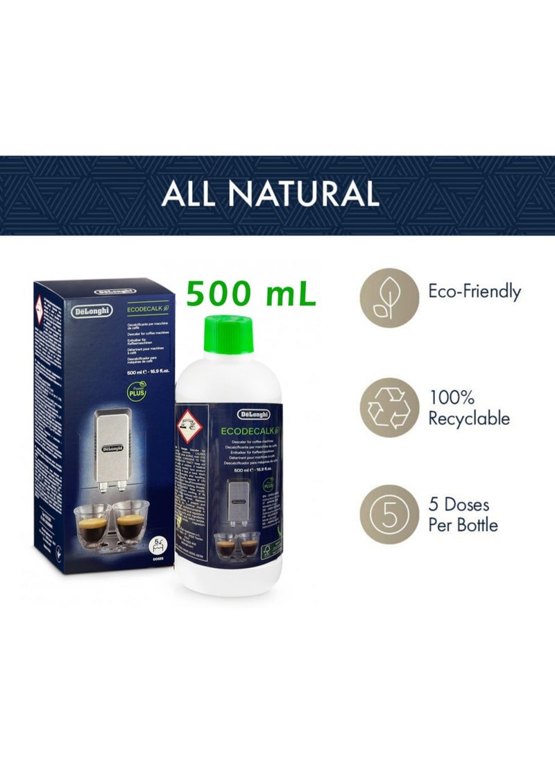 De'Longhi Natural EcoDecalk Descaler For Coffee And Espresso Machine 500ml  - Image 3