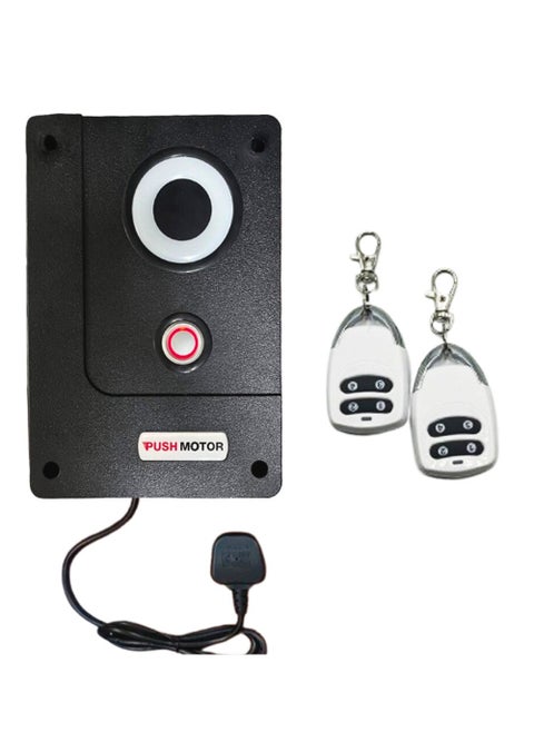 PUSH-MOTOR Garage Roller Door Motor Control Box - Unit (100% Water/Dust Proof) with 2 Remote Controls
