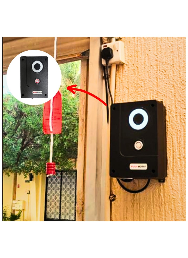 PUSH-MOTOR Garage Roller Door Motor Control Box - Unit (100% Water/Dust Proof) with 2 Remote Controls