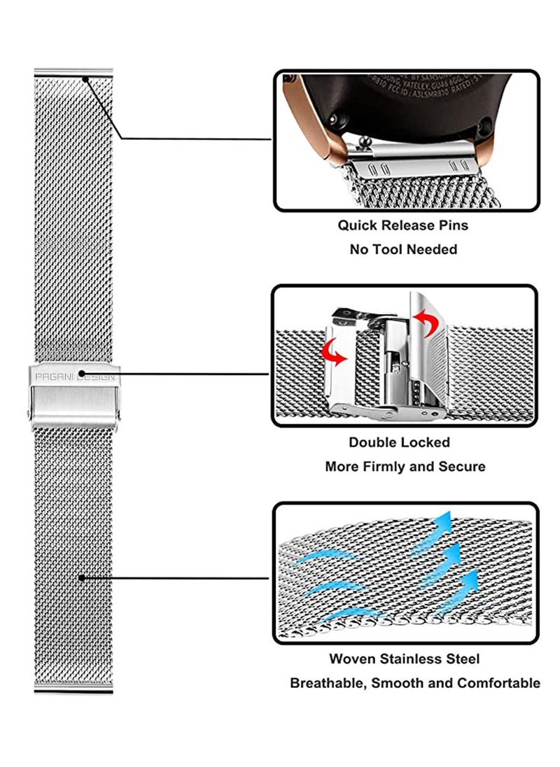 PAGANI DESIGN Men's Fashion Business Automatic Mechanical Watches, Stainless Steel Mesh Strap, Japanese Movement, Waterproof PD1667 Black  - Image 3