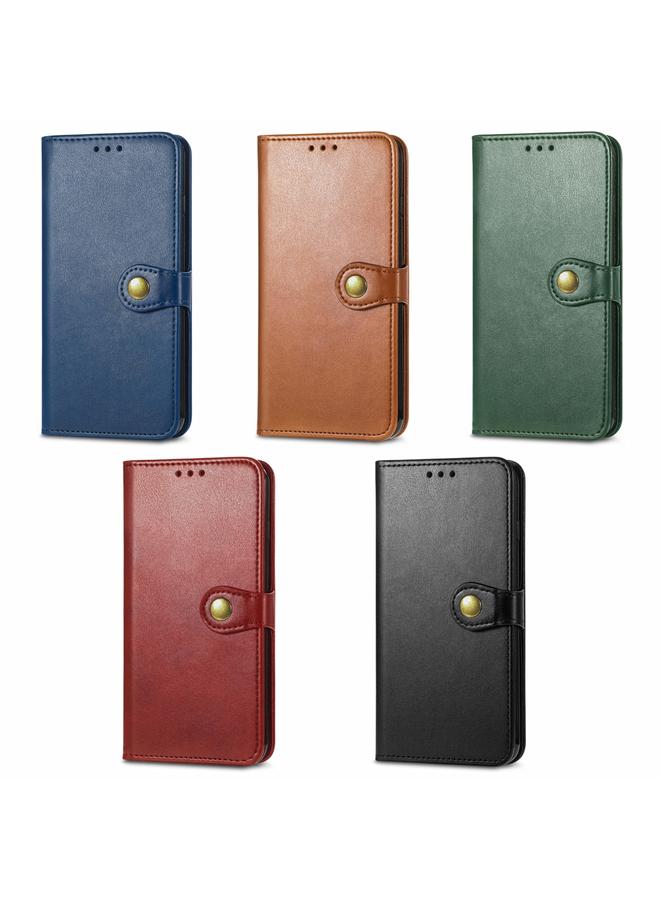 اس-توب جراب لهاتف Honor Play 5T Pro مصنوع من الجلد بلون سادة مع مشبك - Image 5