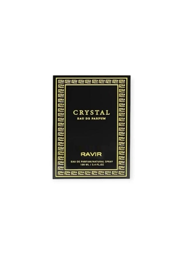 RAVIR Crystal Black Eau De Parfum for Unisex - 100ml | Long-Lasting Oriental Floral Fragrance - Image 3