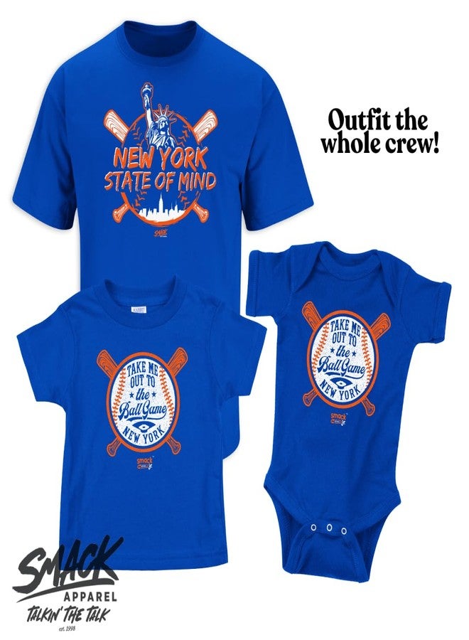 Smack Apparel New York State of Mind T-Shirt for New York Baseball Fans (SM-5XL) (Royal Short Sleeve, Large) - Image 5