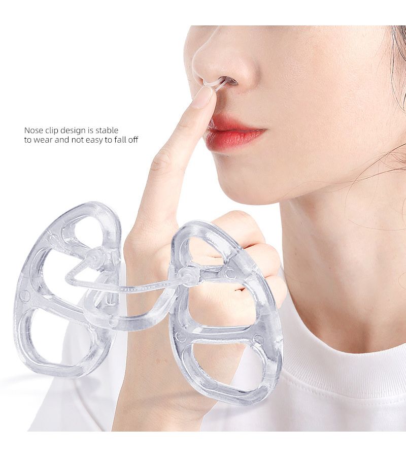 Anti Snore Nose Clip Device Stop Snoring Sleeping Aid Equipment Breathe Aid Nasal Dilators For Better Sleep Color White - Image 1