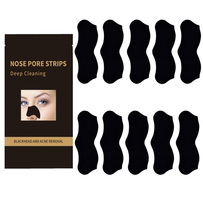 BAMBOO CHARCOAL PORE CLEANSING NOSE STRIPS 10PCS - Image 1