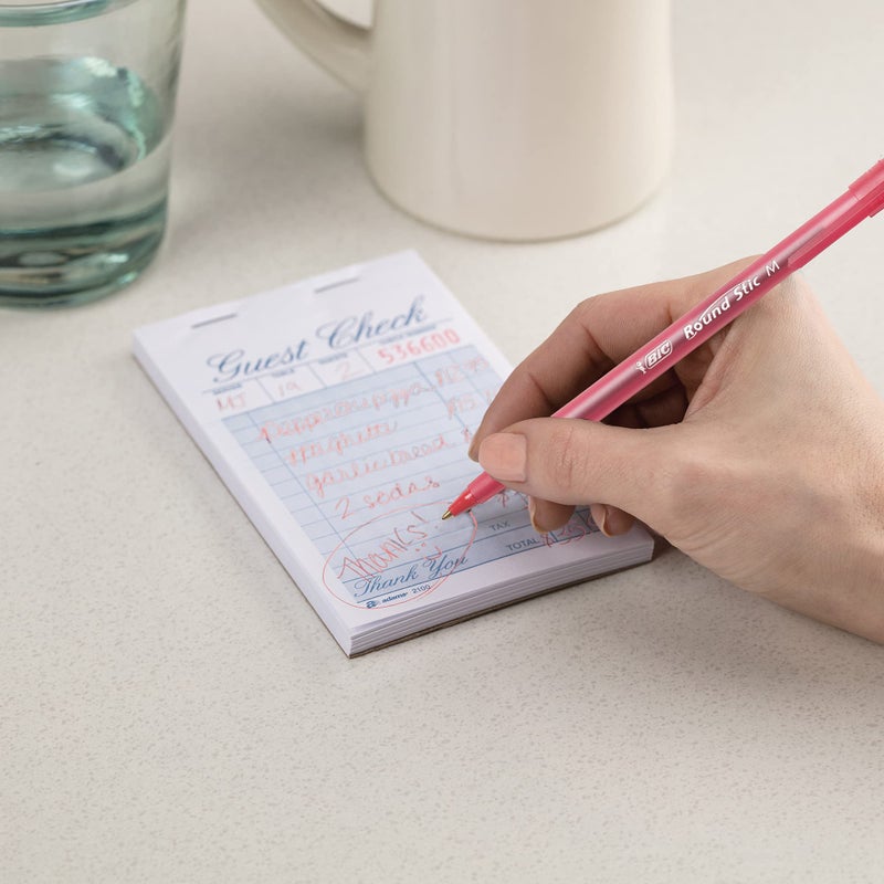 BIC Round Stic Xtra Life Red Ballpoint Pens, Medium Point (1.0mm), 12-Count Pack of Bulk Pens, Flexible Round Barrel for Writing Comfort, No. 1 Selling Ballpoint Pens - Image 5