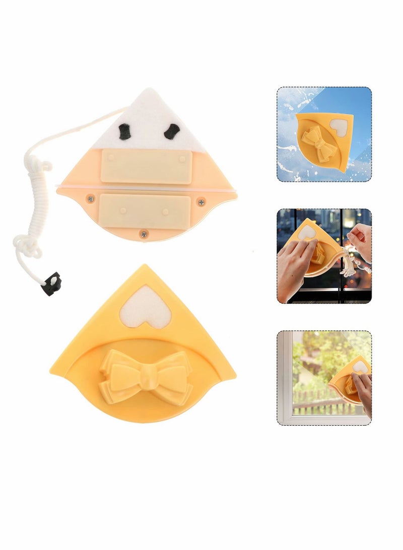 Y&D Yellow Magnetic Glass Wiper 5-12mm Window Cleaner Double Side Glider Washing Brush Tools Equipment for Car Home Office  - Image 2