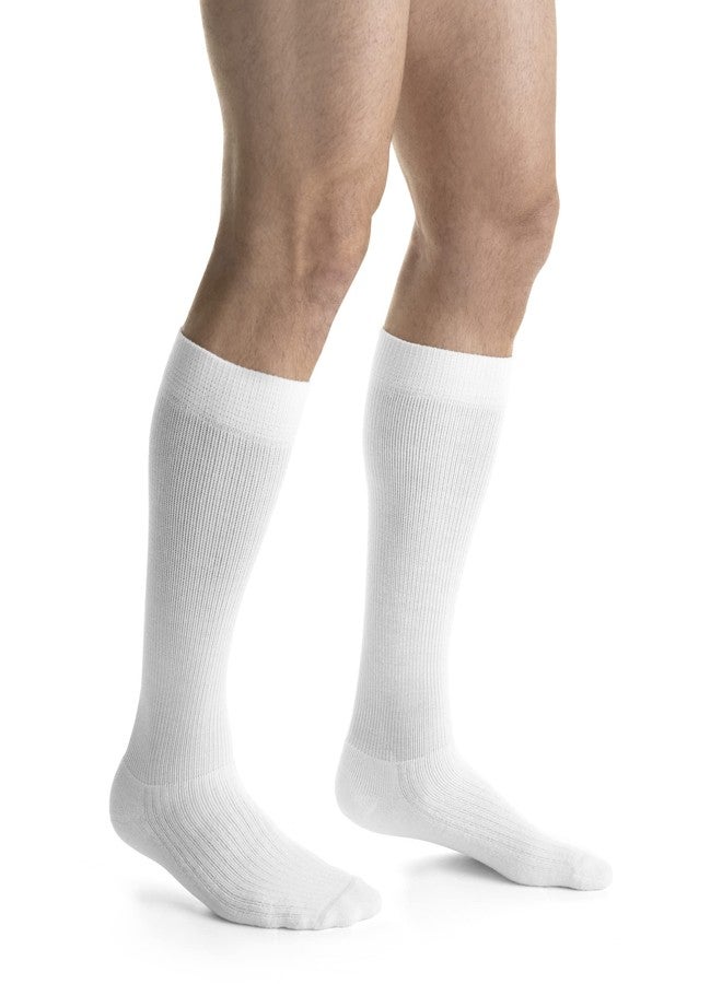 JOBST 110480 Activewear Compression Sock, 15-20mmHg, Knee High, Medium, White - Image 1