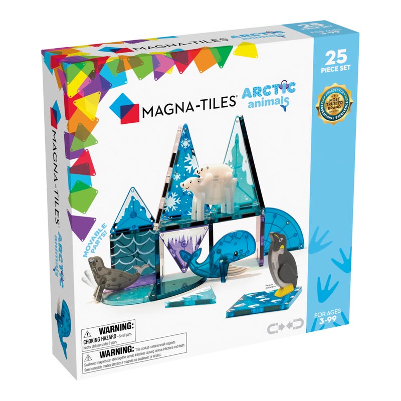 MAGNA-TILES Arctic Animals 25-Piece Magnetic Construction Set, The ORIGINAL Magnetic Building Brand - Image 1