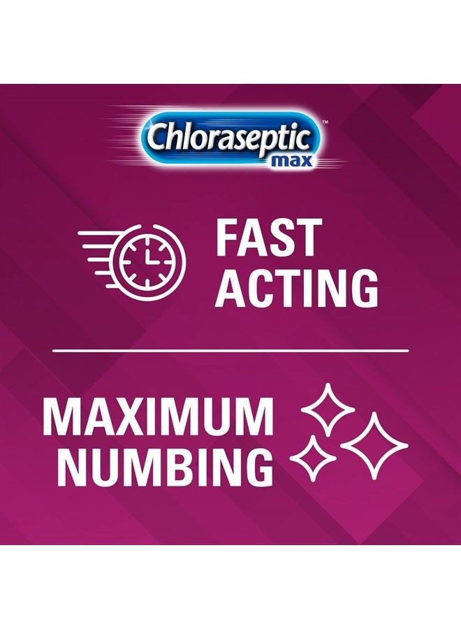 Chloraseptic Max Strength Sore Throat Lozenges, Wild Berries, 15 Count, 1 Pack - Image 3