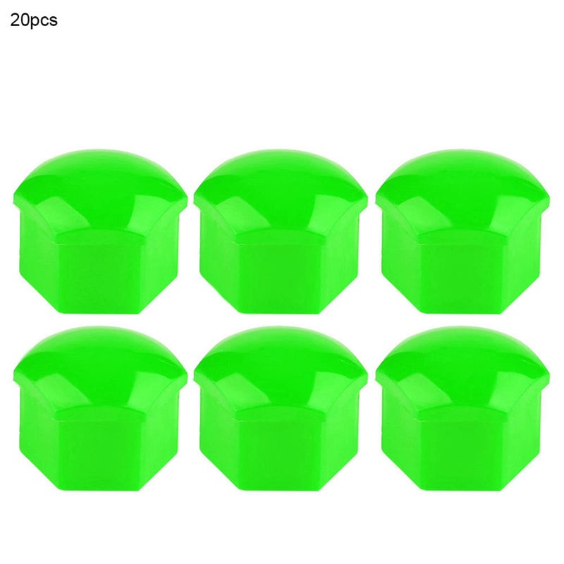 Green Wheel Nut Caps 19mm 20pcs Rust Proof Decorative Cover For Car Wheel Bolts - Image 4