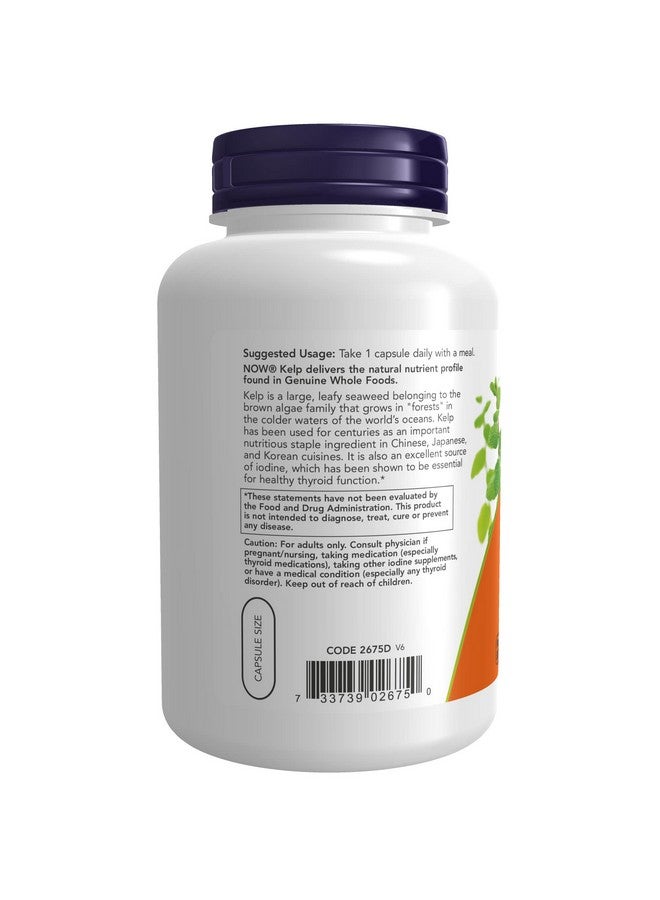 now Supplements Kelp 325 Mcg Of Natural Iodine Supports Healthy Thyroid Function* Super Green 250 Veg Capsules - Image 3