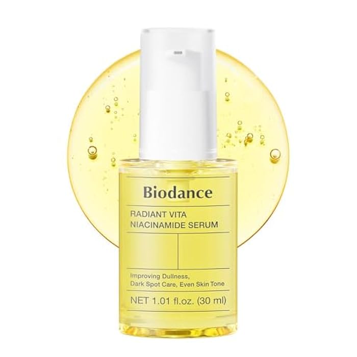 BIODANCE Radiant Vita Niacinamide Serum, for Even Tone Dark Spot Care with Vitamin C, Hydrating for Sensitive Skin, Filter Glow Serum, Korean Skincare, Stocking Stuffers | 1.01 floz x 1 ea - Image 1
