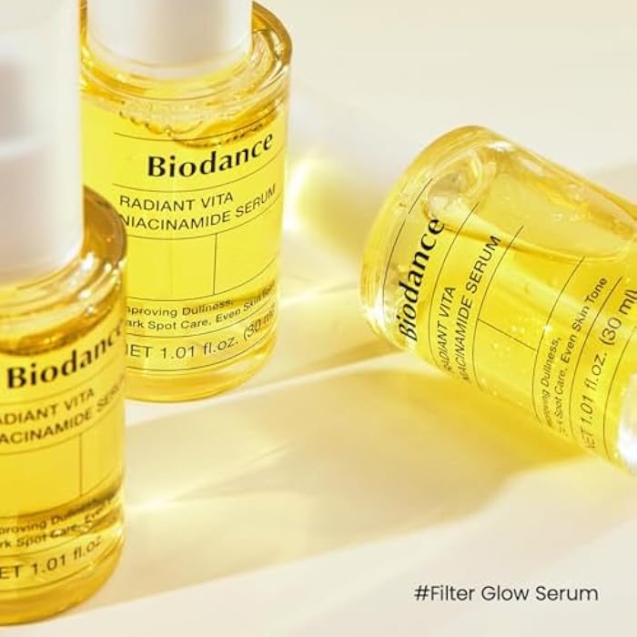 BIODANCE Radiant Vita Niacinamide Serum, for Even Tone Dark Spot Care with Vitamin C, Hydrating for Sensitive Skin, Filter Glow Serum, Korean Skincare, Stocking Stuffers | 1.01 floz x 1 ea - Image 2