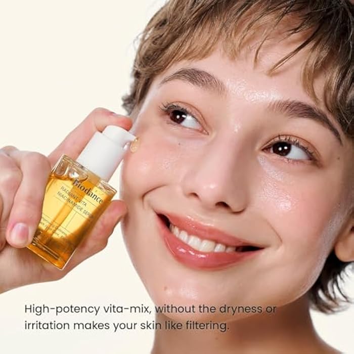 BIODANCE Radiant Vita Niacinamide Serum, for Even Tone Dark Spot Care with Vitamin C, Hydrating for Sensitive Skin, Filter Glow Serum, Korean Skincare, Stocking Stuffers | 1.01 floz x 1 ea - Image 3