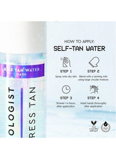 Tanologist Express Self Tan Water, Light - Hydrating Sunless Tanning Water,  Vegan and Cruelty Free, 6.76 Fl Oz 6.76 Fl Oz (Pack of 1) Light