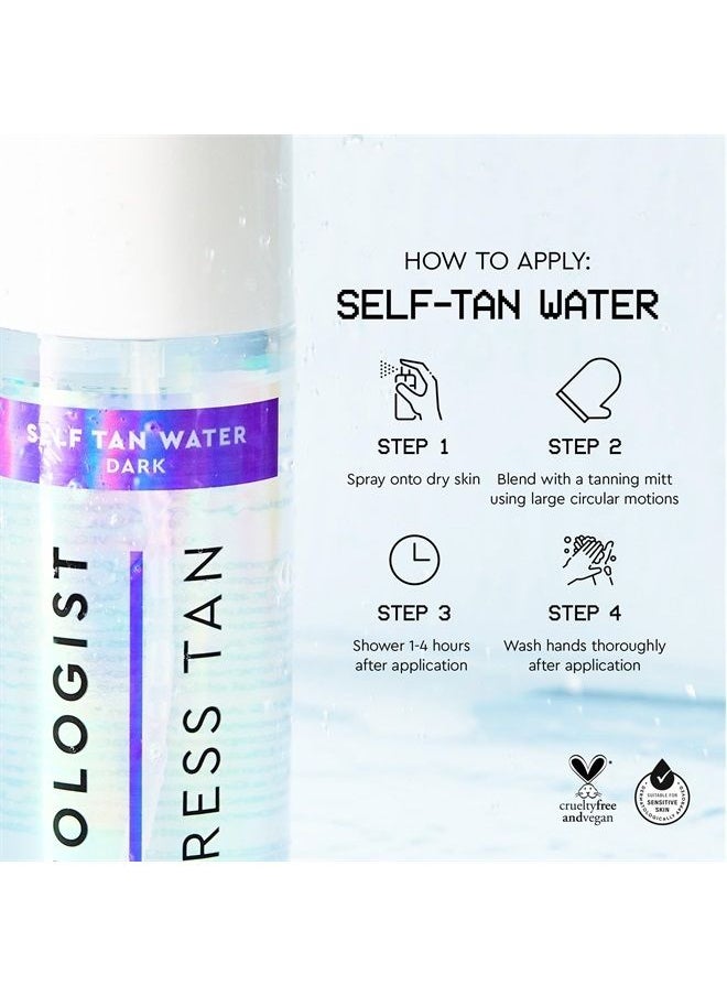 Tanologist Express Self Tan Water, Light - Hydrating Sunless Tanning Water, Vegan and Cruelty Free, 6.76 Fl Oz 