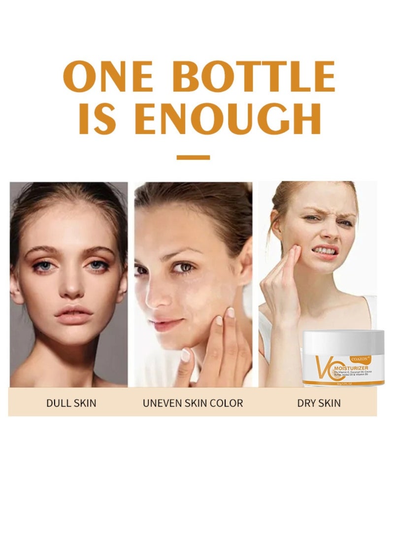 COAZON - 50ml Vitamin C Moisturizing Cream Glow Boosting Moisturizer Skin Repairing Cream Reduce Sunspots and Anti Aging Facial Cream with Organic Ingredients for All Skin Types - Image 1