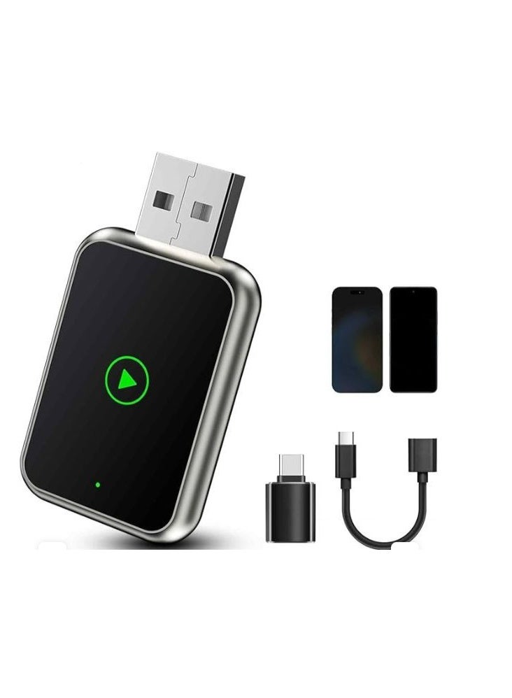 Wireless 2-in-1 CarPlay & Android Auto Adapter – Stable Plug & Play Dongle for iPhone & Android Phones, Supports Cars 2016+, 5.0GHz WiFi - Image 1