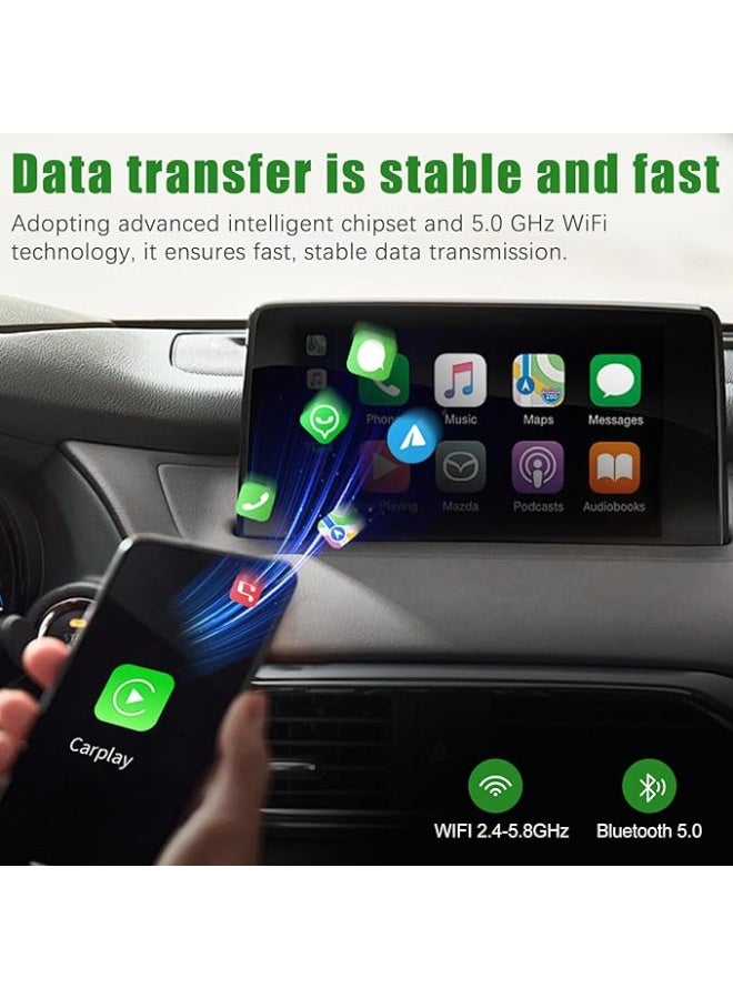 Wireless 2-in-1 CarPlay & Android Auto Adapter – Stable Plug & Play Dongle for iPhone & Android Phones, Supports Cars 2016+, 5.0GHz WiFi - Image 2