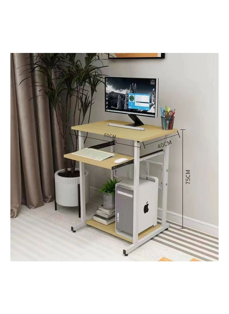 C&C Home Modern Space Saver Computer Desk With Sliding Keyboard Tray  - Image 4