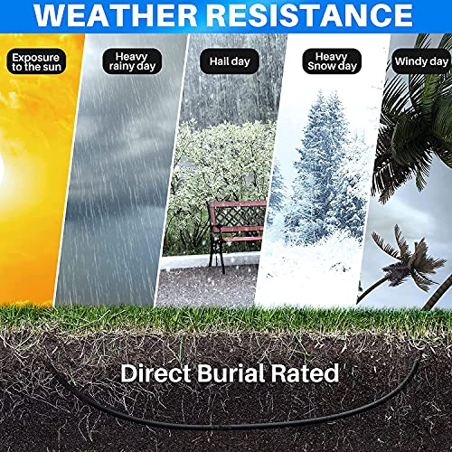 FEDUS 40 Meter Cat6 Heavy Duty Outdoor Cable Weatherproof/UV Resistant 10000mbps Ethernet Cable Suitable for Direct Burial Installations cat6 Ethernet Patch Cable LAN Cable Internet Network Cord - Image 2