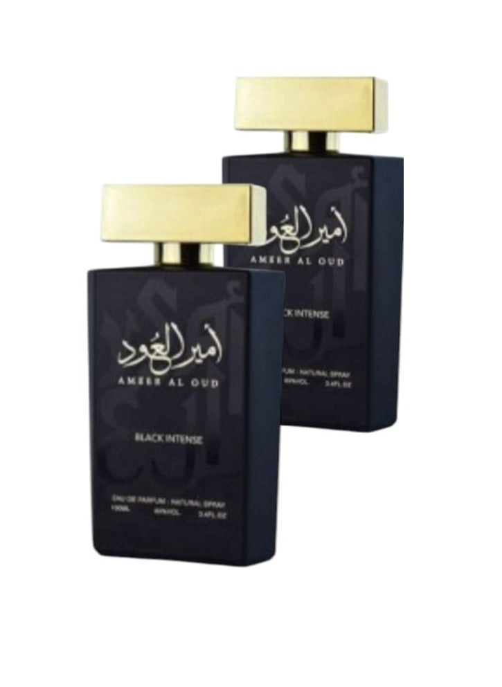 AL MAS 2pcs Black Intense Oud 100ml 