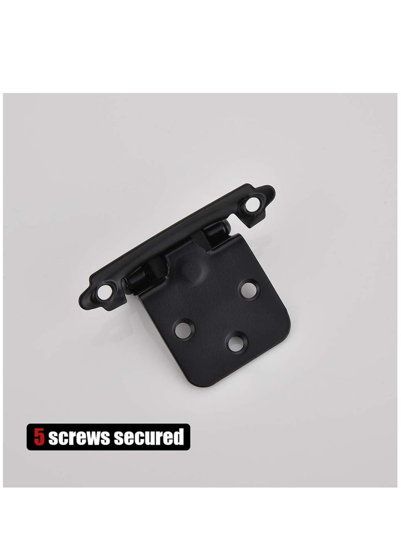 Suntown 1/2 Inch Overlay Cabinet Door Hinges, Flush Cabinet Hinges, 2 Pack Matte - Image 5