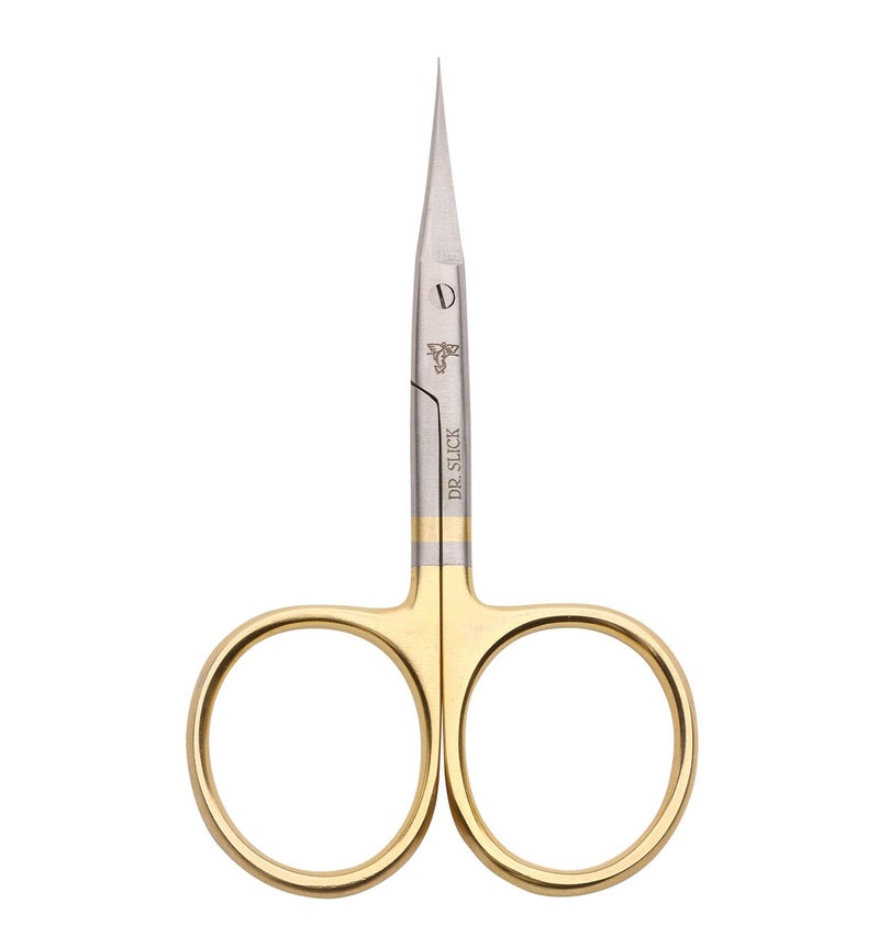 Dr. Slick Hair Scissor, 4-1/2", Gold Loops, MicroTip, Straight - Image 4