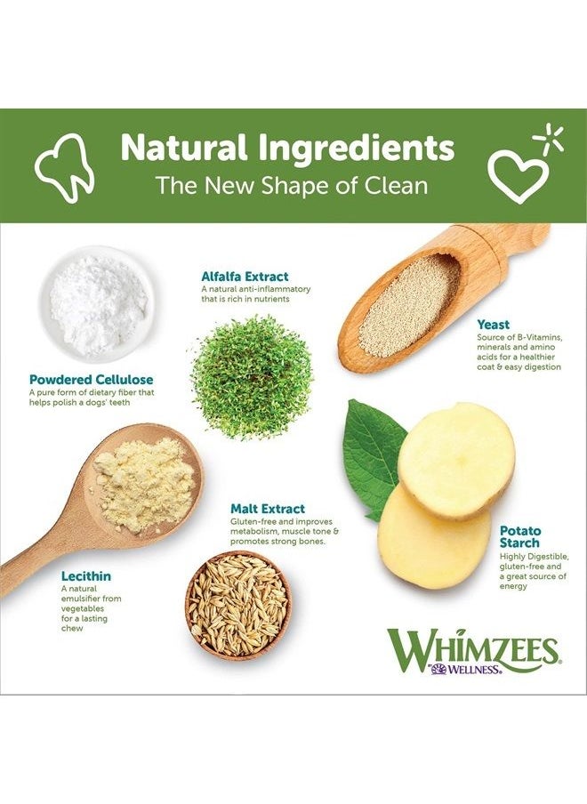 WHIMZEES - WHIMZEES by Wellness Variety Box Natural Dental Chews for Dogs, Long Lasting Treats, Grain-Free, Freshens Breath, Small Breed, 56 count - Image 1