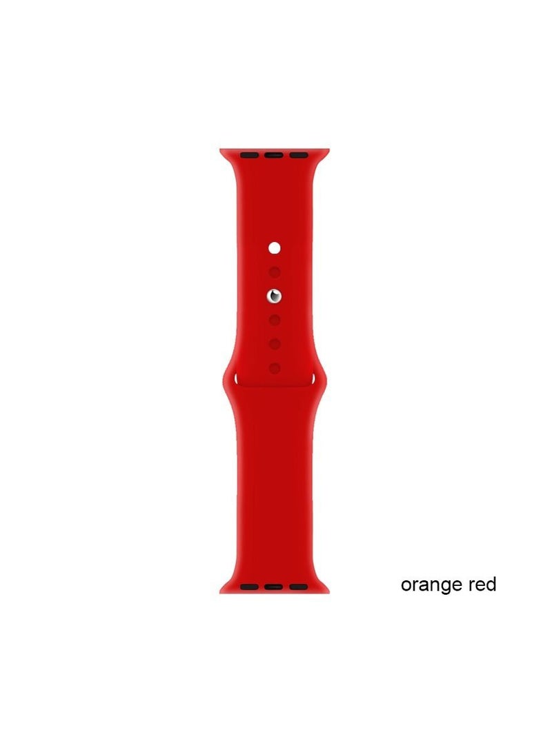 Apple Watch Band 41mm 40mm 38mm Soft Silicone Sport Band Replacement Wrist Strap Compatible for iWatch Apple Watch Series 7/SE/6/5/4/3/2/1 (41mm/40mm/38mm) - Image 2