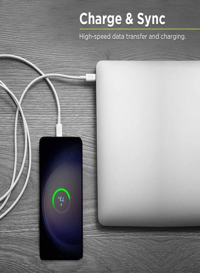 PureGear كابل شحن سريع USB C من PureGear، كابل نقل بيانات سريع USB A إلى USB C لجهاز Galaxy S23/S23 Ultra/S22/S21/S21+/S21Ultra/S21FE/S20/S20FE، Pixel 7/6/5، والمزيد من أجهزة USB C، استبدال مدى الحياة (6 أقدام) - Image 4