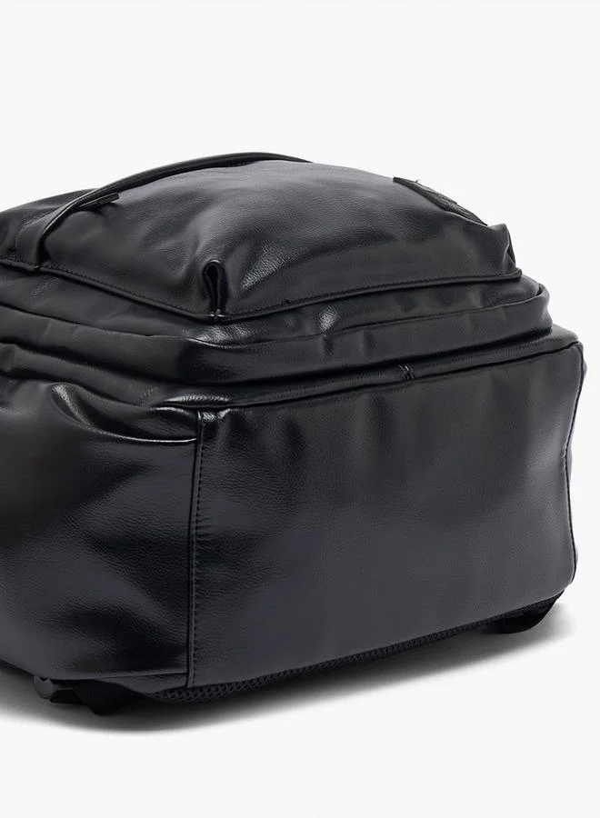Lee Cooper BLACK Men Cushioned Strap Backpack for Men | Best Price UAE